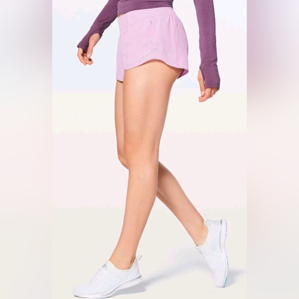 Lululemon Lilac Hotty Hot Lined 2.5" Shorts (New w/Tags) - Picture 3 of 8